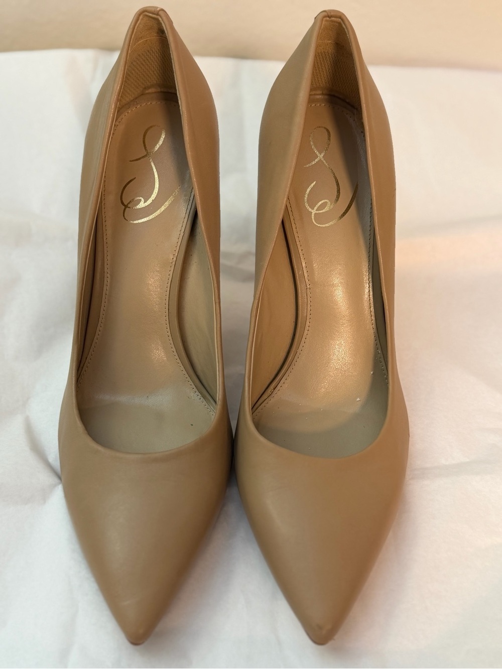 Sam Edelman Nude Pointed Toe Stiletto Pumps | Classic Neutral Heels | Size 9.5
